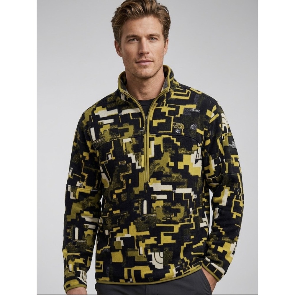 The North Face Front Range 1/2 Half Zip Fleece Size Medium Abstract